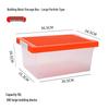 Lego Large Transparent Plastic Storage Box with Lid for Children's Toys & Organization