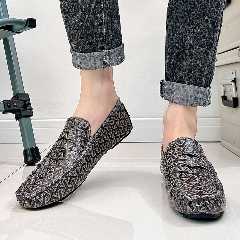 Herren Mokassins Loafer Fahrschuhe Komfort Leder Ballerinas Lässige Slipper Übergröße Farbe Partyschuhe für Herren