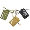 Tactical ID Card Holder Hook and Loop Patch Badge Holder Neck Lanyard Key Ring and Credit Card Organizer