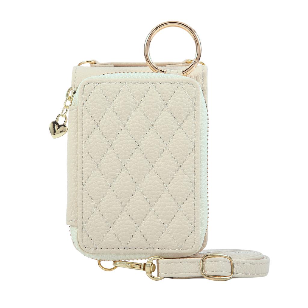 Zipper Cards Solt Wallet Leather Ring Holder Case For Samsung Galaxy Z Flip 7 FE 6 5 4 3 5G Lanyard Bag Purse Crossbody Cover