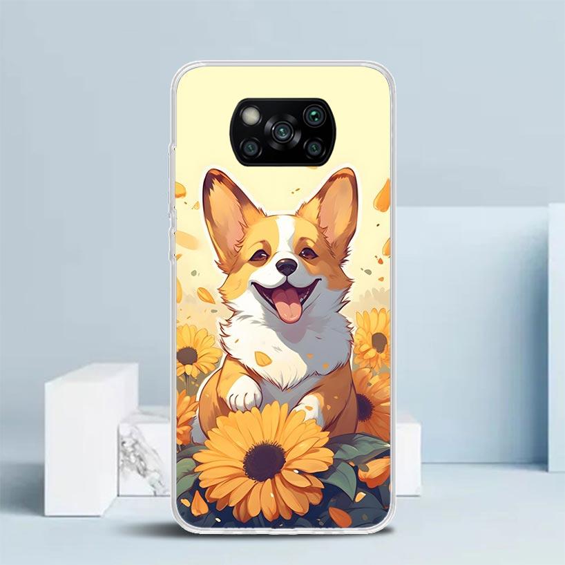 

Cartoon Corgi Cute Dog Phone Case For Xiaomi Poco F7 Ultra X5 X6 X7 Pro M7 Redmi 15C 15 13C 13 12C 12 10C 10 10A 9 9C 9A 9T Cove Xiaomi Poco X7