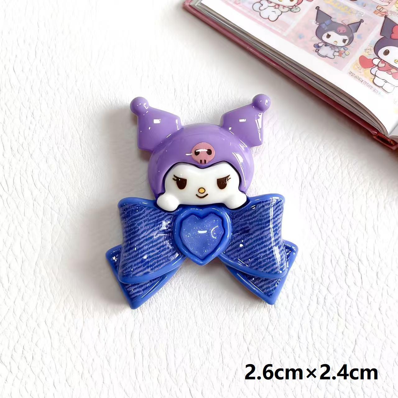 2025 DIY Cartoon Denim Gull Hair Clip Keychain Phone Case Resin Accessories Small