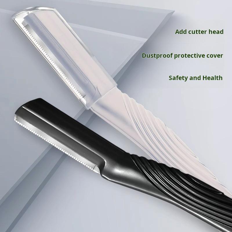KOOBAPLUS 4-Piece Eyebrow Razor Set - Beginner-Friendly with Anti-Scratch Safety Guard