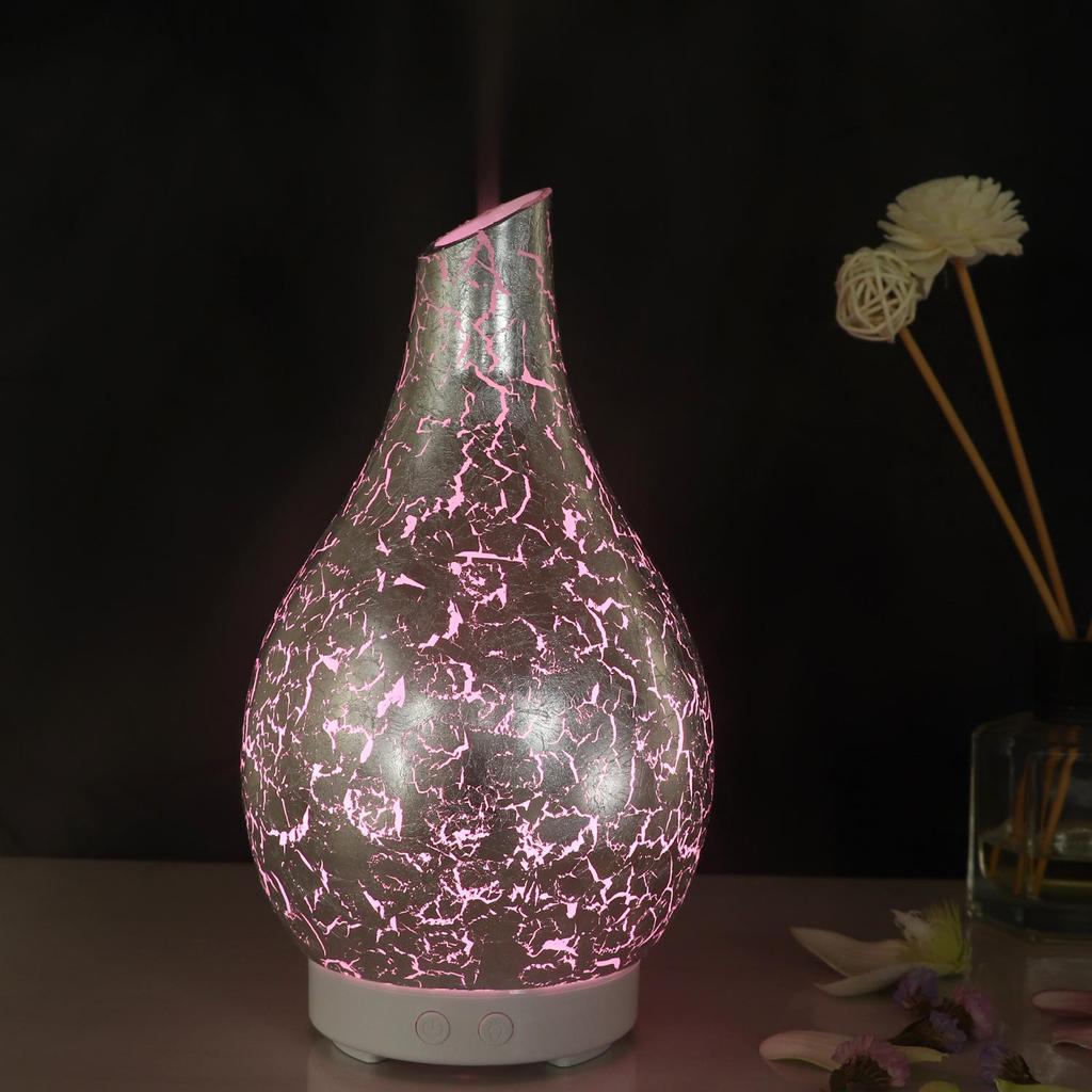 Creative Seven-Color Glass Aroma Lamp for Home and Office