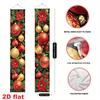 2pcs Christmas Decorative Door Couplet 30x180cm, Poinsettia Christmas Ball Holly Berry Pattern, Porch Hanging Decor