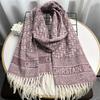 New Letter Printed Warm Women's Scarf Winter Imitation Cashmere Tassel Long Shawl