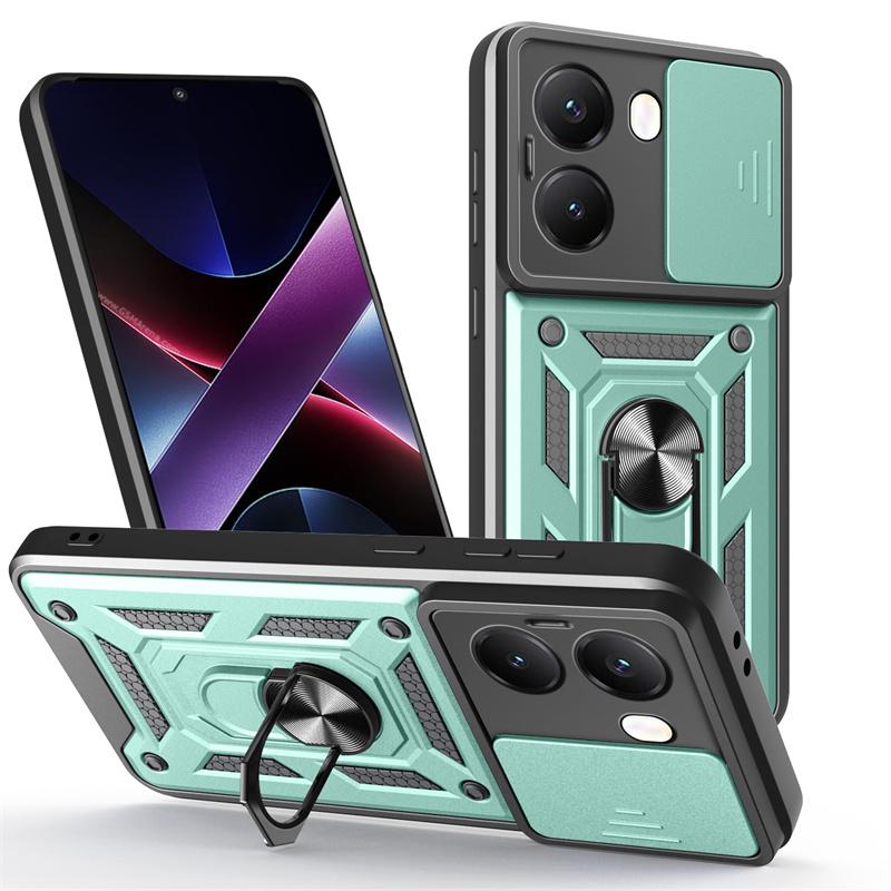 Etui Dla Xiaomi Poco X7 Pro 5G Etui Przesuwany Obiektyw Pierścień Stojak Uchwyt Wstrząsoodporna Pokrowiec dla PocoX7pro Pocco Poko Little X 7 Pro X7Pro