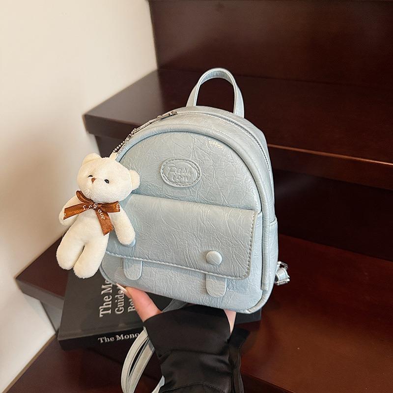 Retro Mini Backpack Women's New Autumn and Winter High-end Sense Light Travel Small Backpack Schoolbag