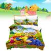 Winnie The Pooh Pattern Threepiece Bedding Set With Active Dyeing Technology For Bedroom Use
