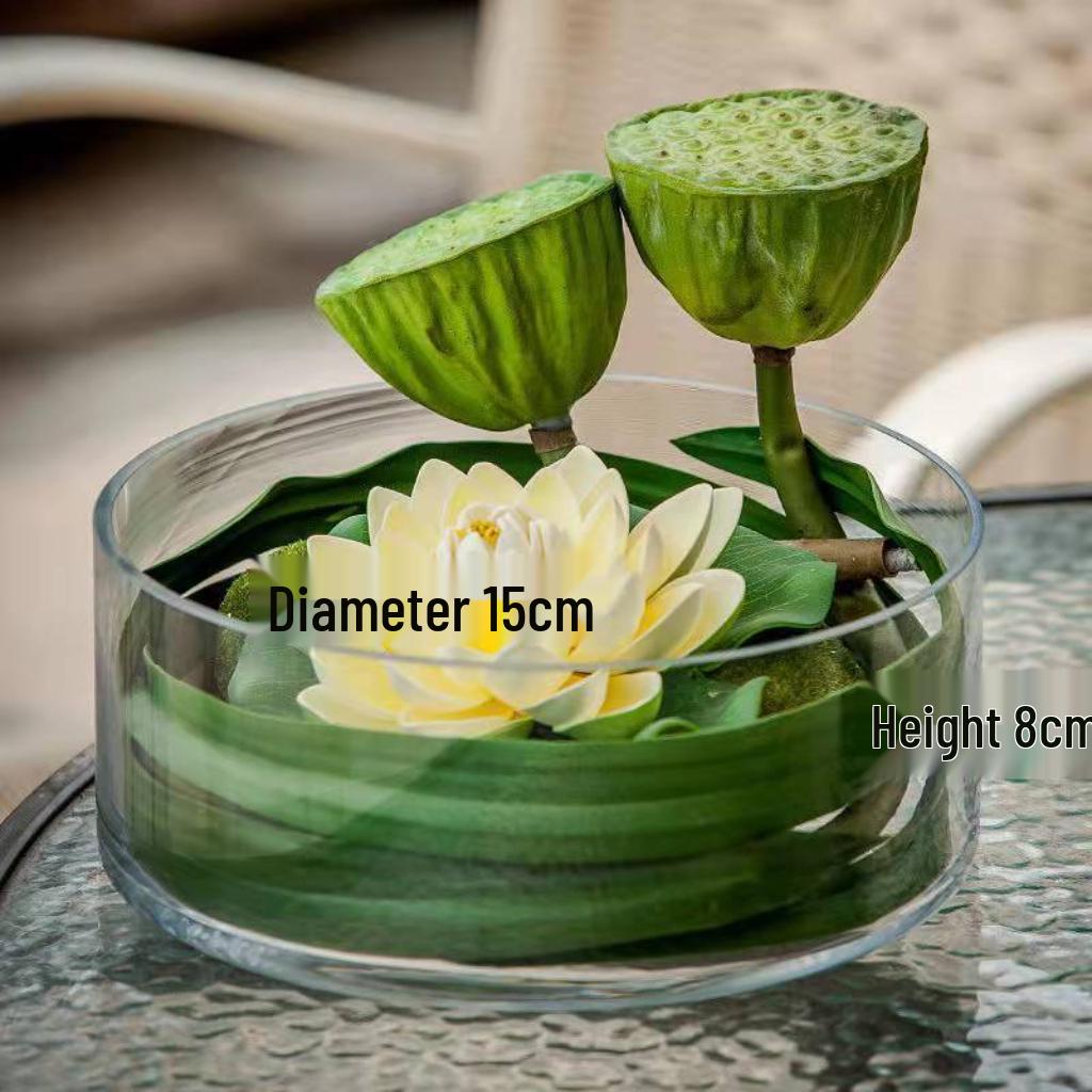 Acrylic Drop-Proof Transparent Cylinder Vase for Flower Arrangements