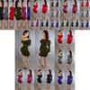 Elegant Women Strapless Bodycon Long Sleeve Evening Party Mini Dress Off Shoulder