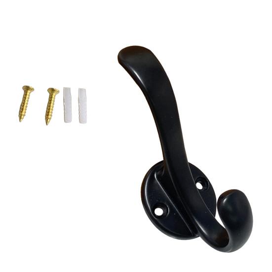 

Coat Hook Corrosion-Resistant Wall Hooks Space Saving Upper And Lower Hooks for Bathroom Kitchen Bedroom F