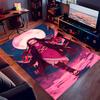 Demon Slayer Nezuko Printed Absorbent Washable Carpet, Non-Slip Bathroom Mats, Kitchen Rugs, Yoga Mat,Living Room Entrance, Camping Picnic Rugs