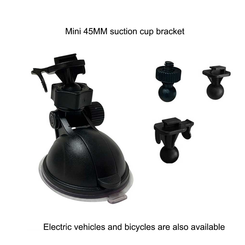 Holder Suction Cup Mount 45mm Adjustable Holders Compact Long-Lasting Rack Mounts Smooth Automobile Data Recorder