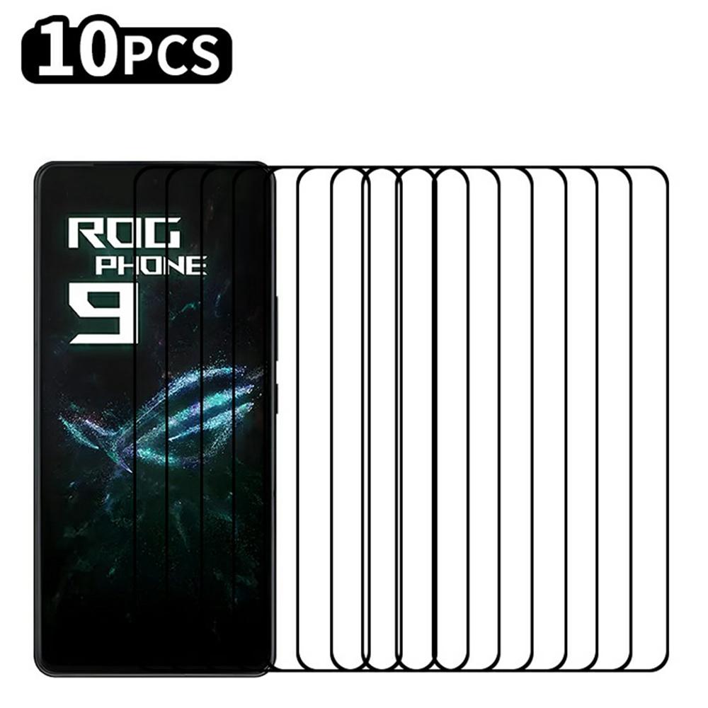 RURIHAI 10Pcs For Asus ROG Phone 9 5G High Aluminium-Silicon Glass Film 0.26mm 2.5D Screen Protector