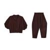 Plus Size Casual Short-sleeved Suit Women's Summer Fashion Loose Top Temperament Harem Pants Two-piece Suit