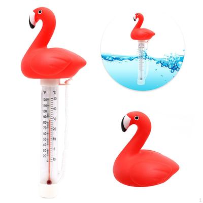 Floating Pool Thermometer,Flamingo Gauge Shatter Resistant SPA with String Water Thermometer for