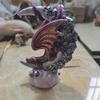 Dragon Skull Moon Figurine, Gothic Style Sculpture Ornament for Home Desktop Party Decor, Halloween Creative Dragon Statue