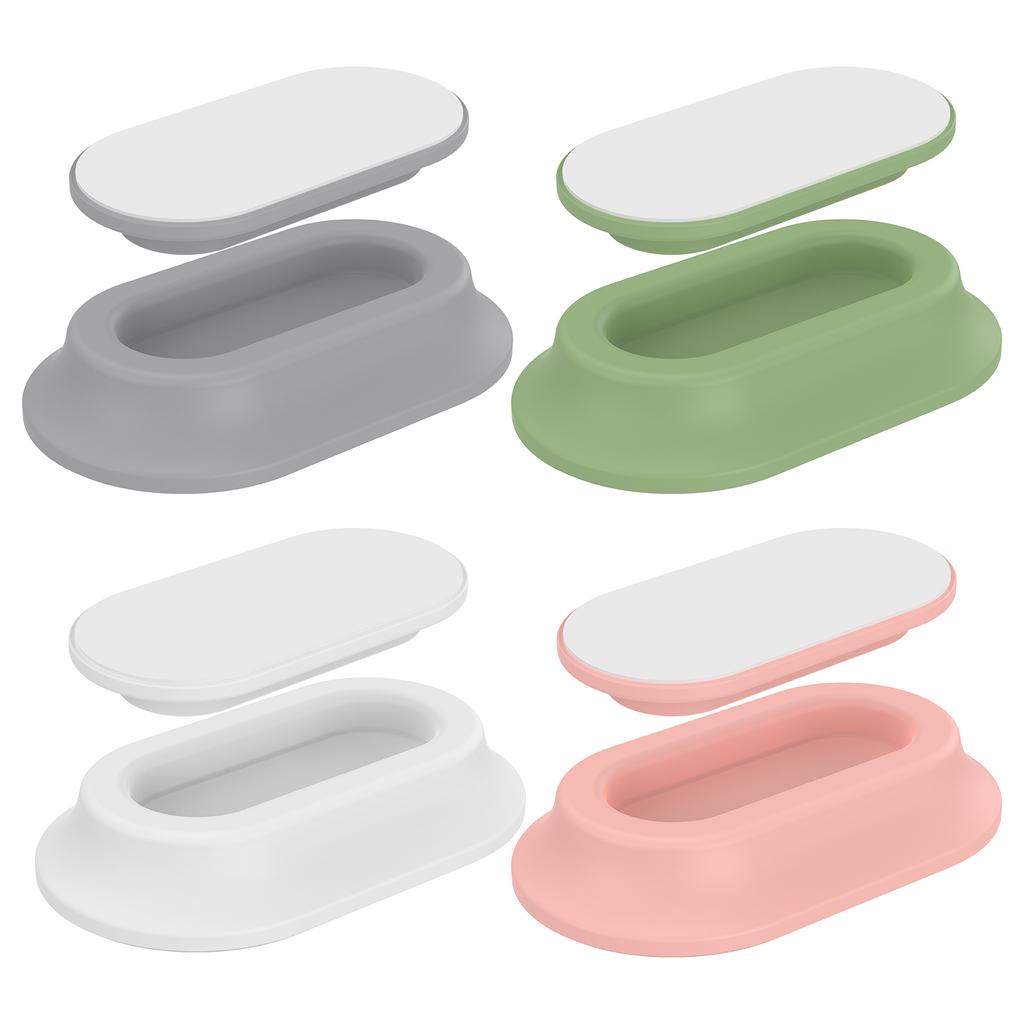 4 Pcs Magnetic Remote Control Holder Wall Mount Self Adhesive TV Remote Silicone Hook Household Strong Magnetic Storage Rack
