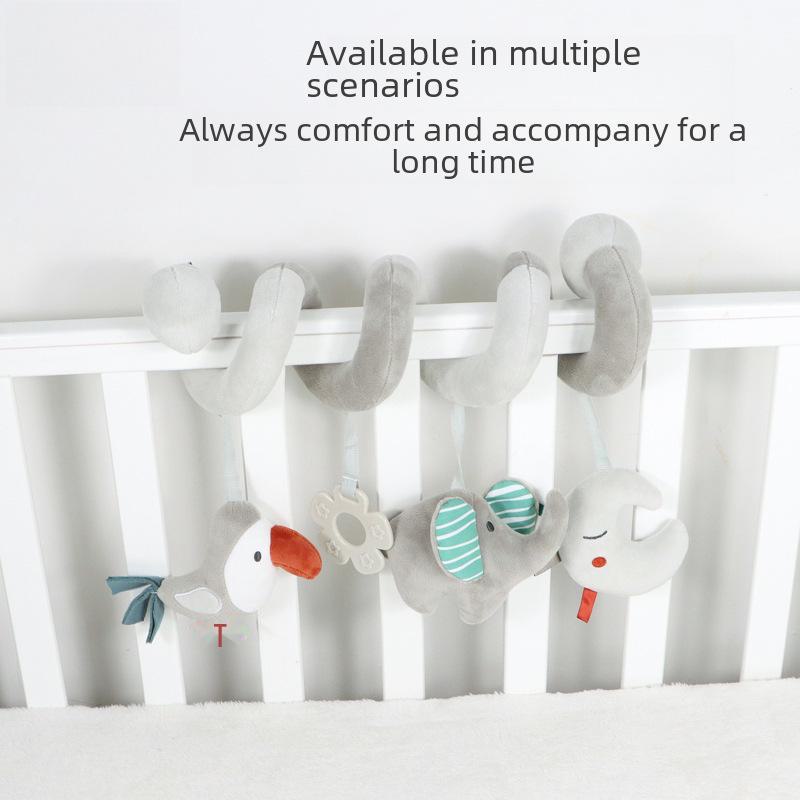 Mobilier de pat pentru bebeluș cu animale gri transfrontalier și jucărie de educație timpurie