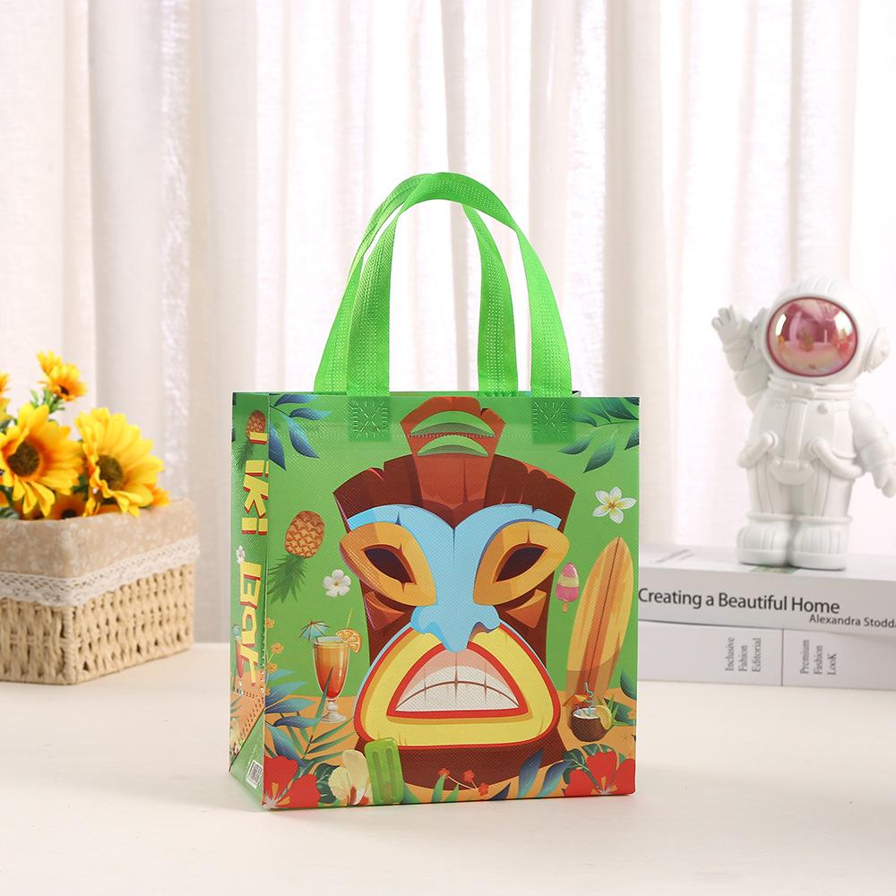 StoBag, Hawaiian,Summer Party, Tropical Themed, Birthday, Waterproof, Non Woven Gift Bags with Handles, 12pcs/30pcs