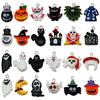 24 Styles Halloween Resin Pumpkin & Ghost Pendant Charms for DIY Jewelry