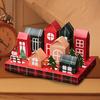 2025 Christmas house packaging boxes 8box/bag Countdown to Christmas Cardboard Treasure Boxes for Storing Candy Nougat, Cookie