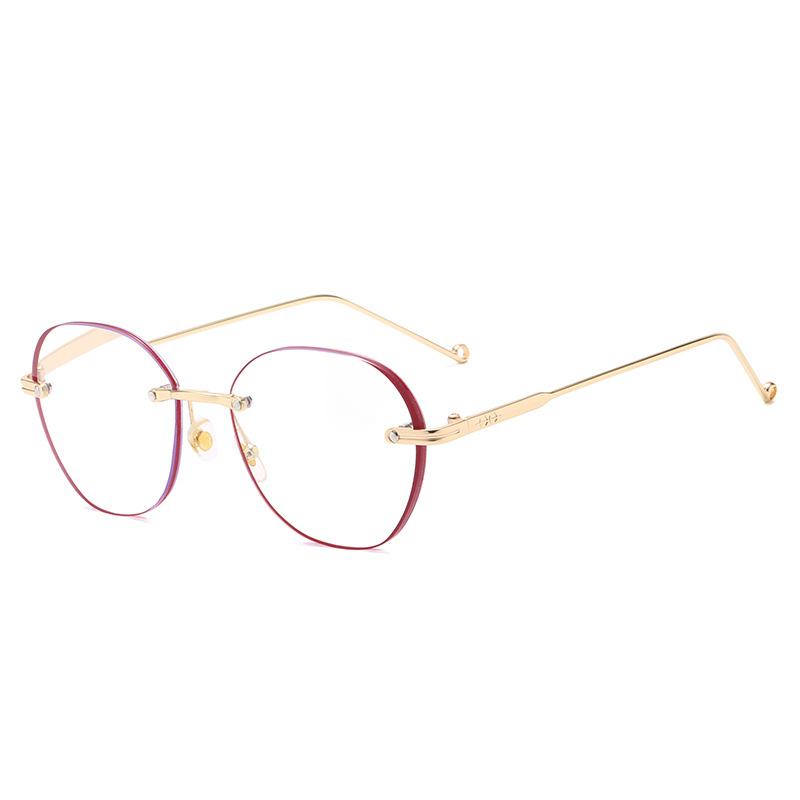Gradient Ladies Reading Glasses Fashion Anti Blue Ray Presbyopia Eyeglasses Clear Lens Frame Hyperopia Frameless Eyewear