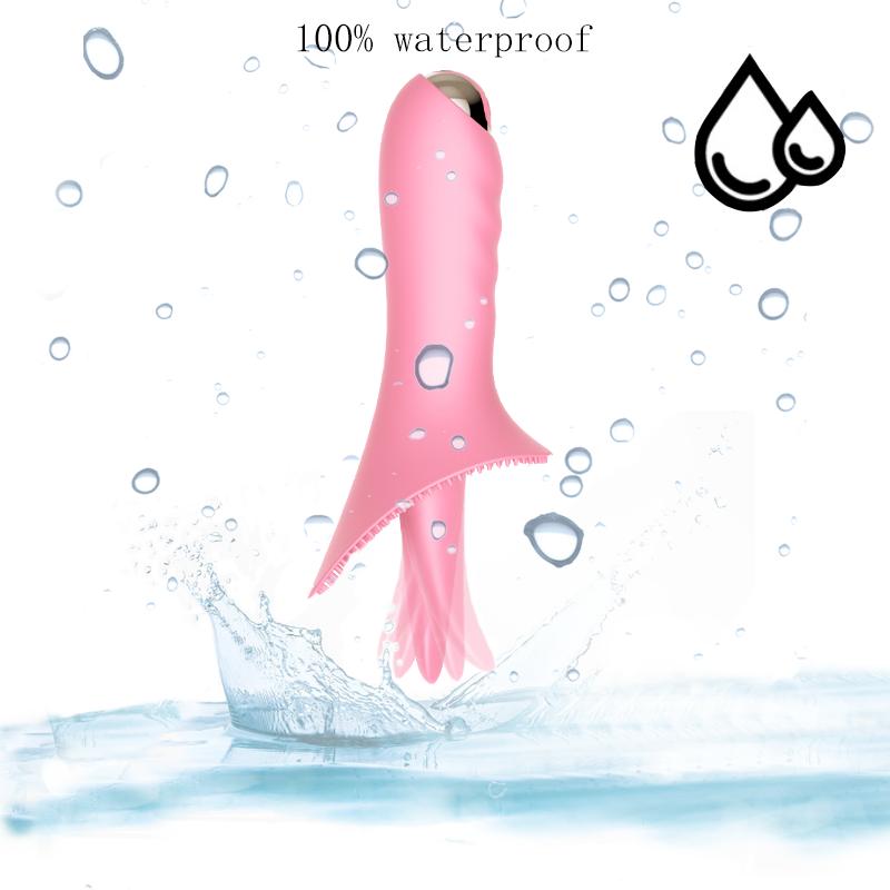 Tongue Vibrator Licking G Spot Clitoral Stimulator 10 Modes Vaginal Massage Sex Toy For Adult Women Orgasm Masturbator