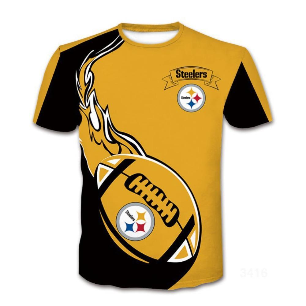 Ragbyové 3D tištěné denní ležérní sportovní pánské tričko s kulatým výstřihem a krátkým rukávem