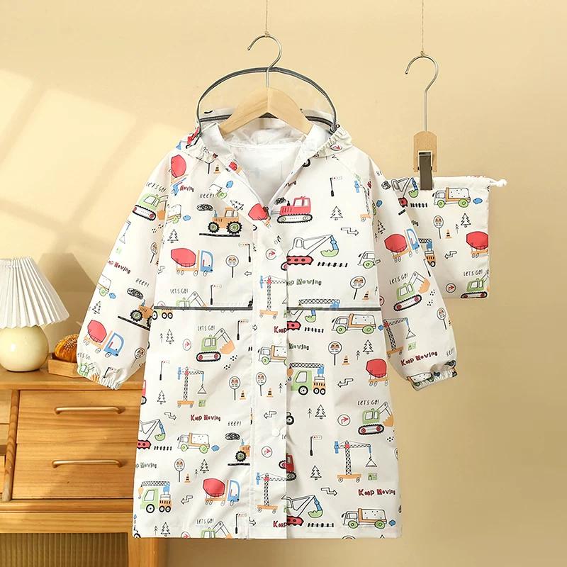 Children's Raincoat for Girls and Boys, Rainproof for Heavy Rain, 2026 Kindergarten Baby Rain Poncho, for Primary School Students to Use for School