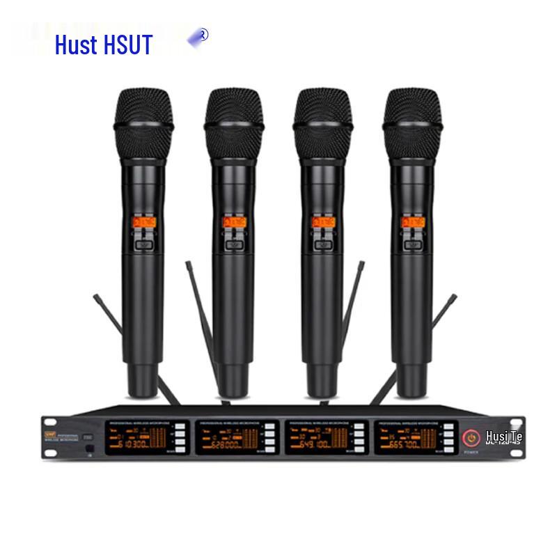 Husite DC-120-4S Professional Wireless 4-Microphone System (CN version)