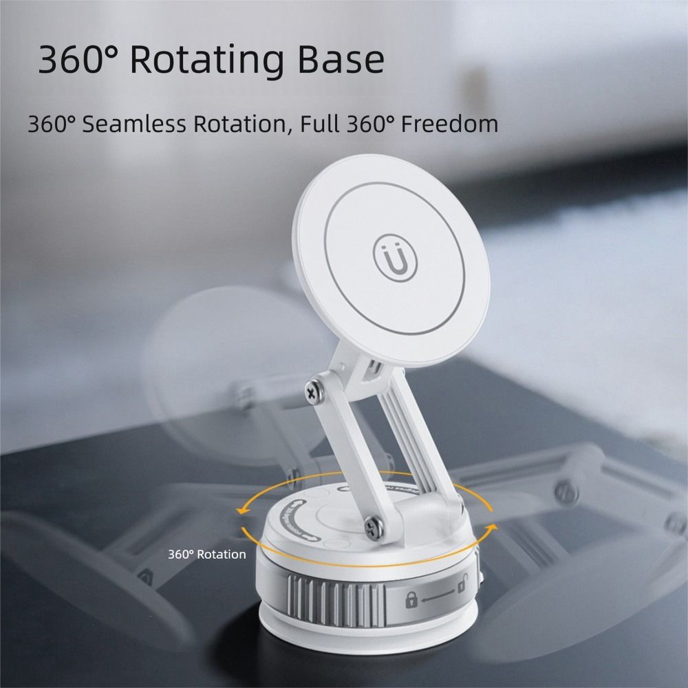 High Quality Vacuum Magnetic Phone Holder Rotation Suction Cup Adsorption Bracket Foldable Adjustable Car Navigation Bracket