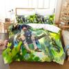 New Game Genshin Impact Scaramouche Bedding Set Printed Bed Set With Pillowcase Duvet Cover Soft Queen King Size Bedclothes Home