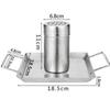 Outdoor Barbecue Stainless Steel Barbecue Tool Moveable Beer Roasted Chicken Casserole Stainless Steel Beer Can Roast