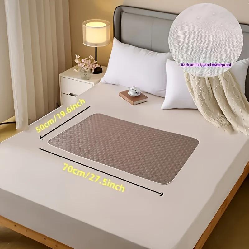 Leak-Proof Washable Incontinence Pad - Counter-slip Non-Woven Fabric Bed Mat for Seniors, Pets, Menstruation & Home Use