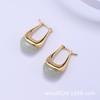 Earrings Copper-plated Real Gold Fashionable Atmosphere Retro High-end Women's Stud Earrings, Earrings
