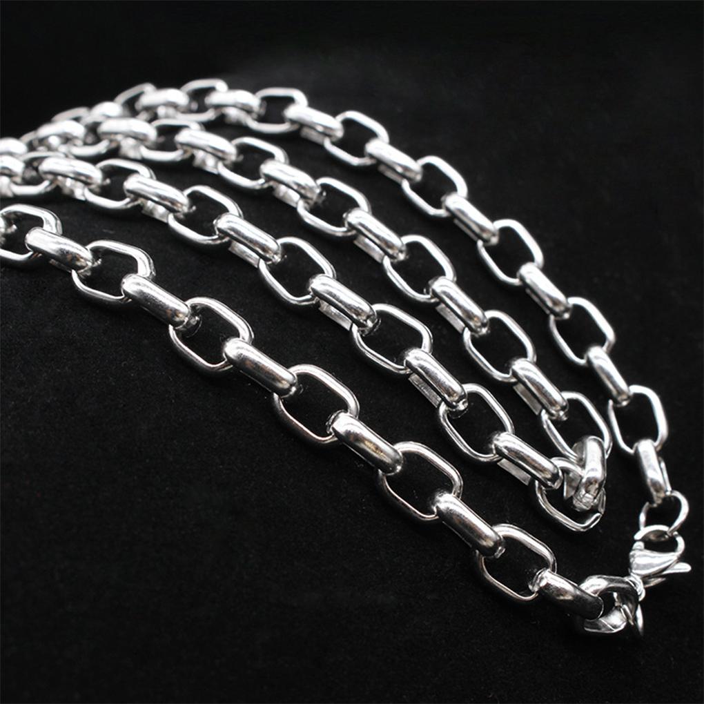 Portable Simple Design Modern Style Dancing Hiphop Stainless Steel Necklace Boys Party Banquet Neck Chain Jewelry
