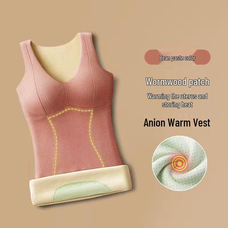 

Жіночий безшовний теплий жилет-базовий шар з вельветовою флісовою підкладкою для осені/зими 3XL (120-140 jin)