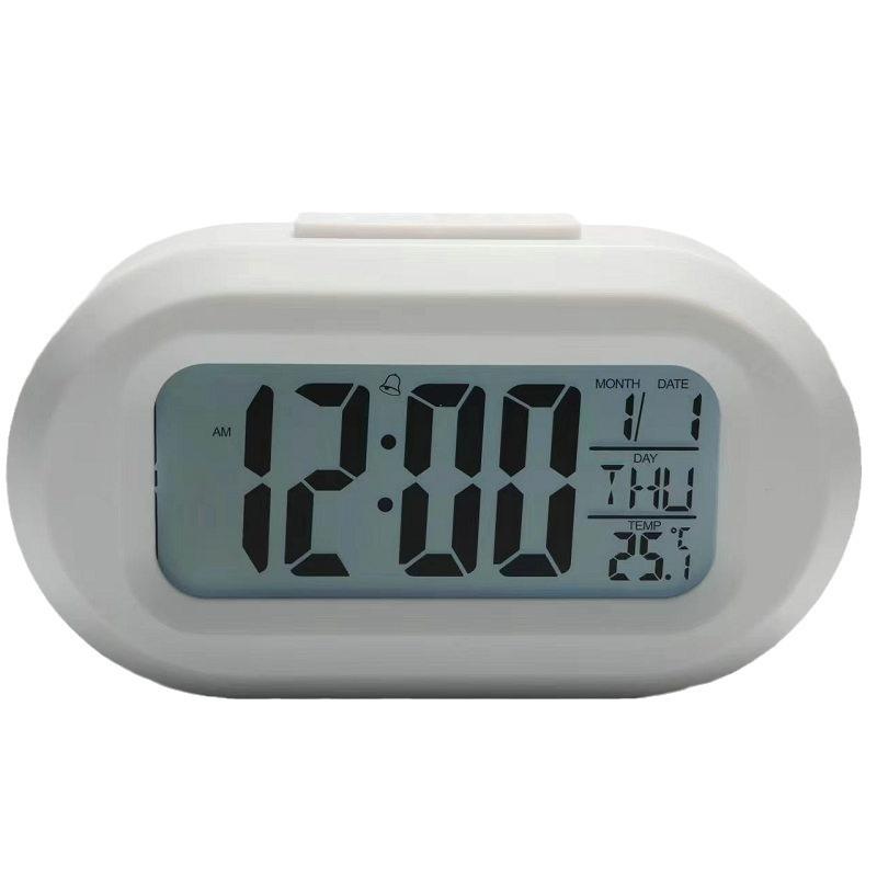 Factory Direct Oval Mini Children s Bedside Digital Clock белый