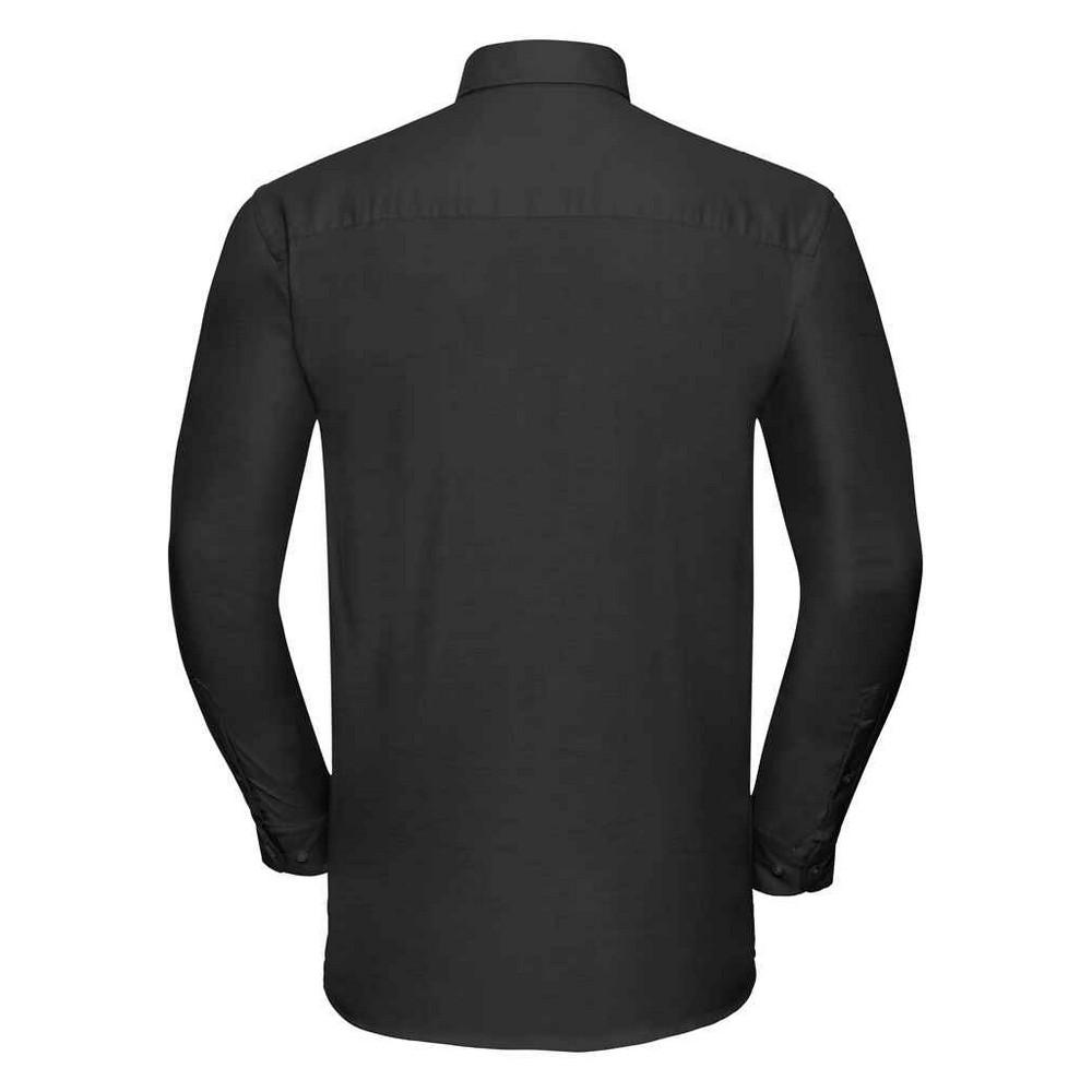 Russell Collection Mens Oxford Long-Sleeved Formal Shirt