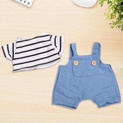 14.96inch Doll Clothes ,Doll Clothing Miniature Overall Outfits for Plush Toys,