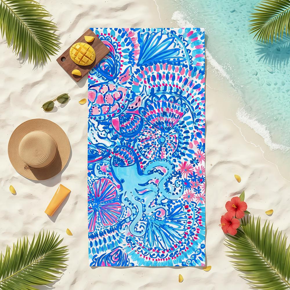Fashion L-Lilly P-Pulitzer Towel Soft Pool Gift For Travel Gym Shower Camping Quick Dry Sports Beach Towels