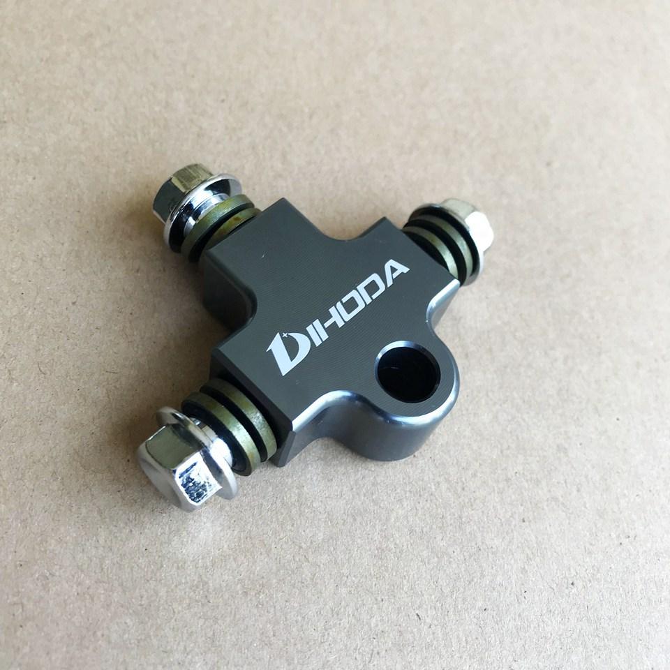 Tubo Freno Idraulico Moto Connettore a T in CNC / Raccordo a T per Staffa Tubi di Modifica Adattatore