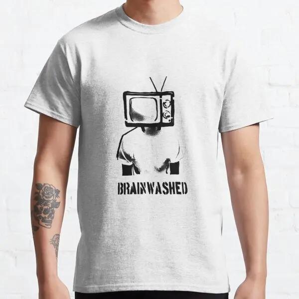 They Live Brainwashed Horror Cool Graphic Gift Sheeple Orwellian shirt Novelty Cotton Short Sleeve T Shirts Unique Clothes