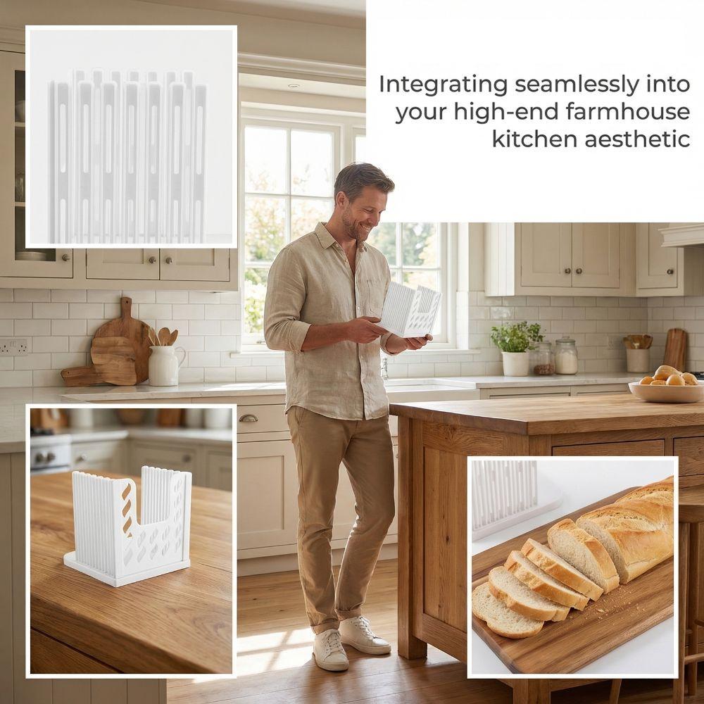 Evenly Slicing Bread Slicing Guide Foldable Toast Slicers Kitchen Tool Bread Toast Cutter  Bakery