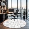 Fußball bedruckter runder Teppich Teppich Stuhlteppich Läufer Eingang Fußmatten, für Bürostuhl Wohnzimmer Schlafzimmer Küche.