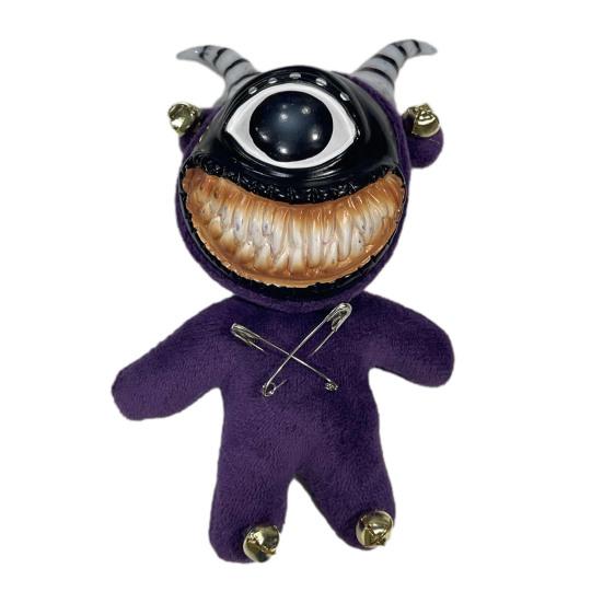 Gothic Halloween Keychain Handcrafted Punk Rock Keychain with Weird Horror Doll Design Backpack Accessories