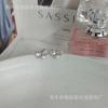 Cold Wind Bow Pearl Stud Earrings Women's Exquisite High-end Niche Earrings New Popular Light Luxury Earrings