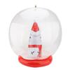 Glob Ornament gonflabil de Crăciun 23,6 Inch PVC cu LED Luminos Om de zăpadă de Crăciun Glob gonflabil Exterior